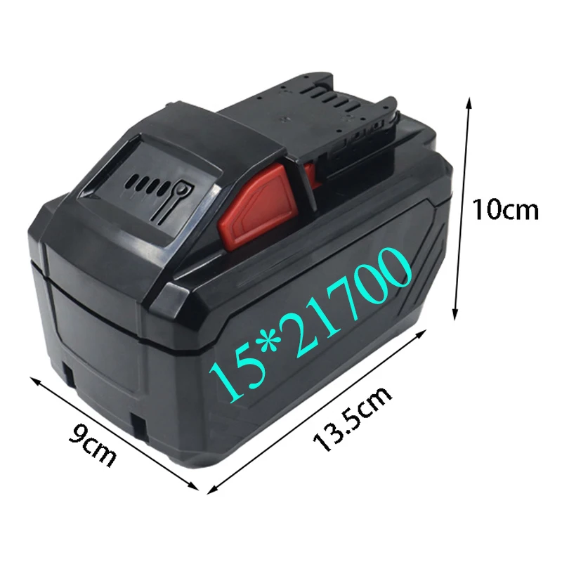 15*21700 Lithium Battery Plastic Case Charging Protection Board Box Shell For Milwaukee For M18 18V 12Ah Lithium Battery Housing