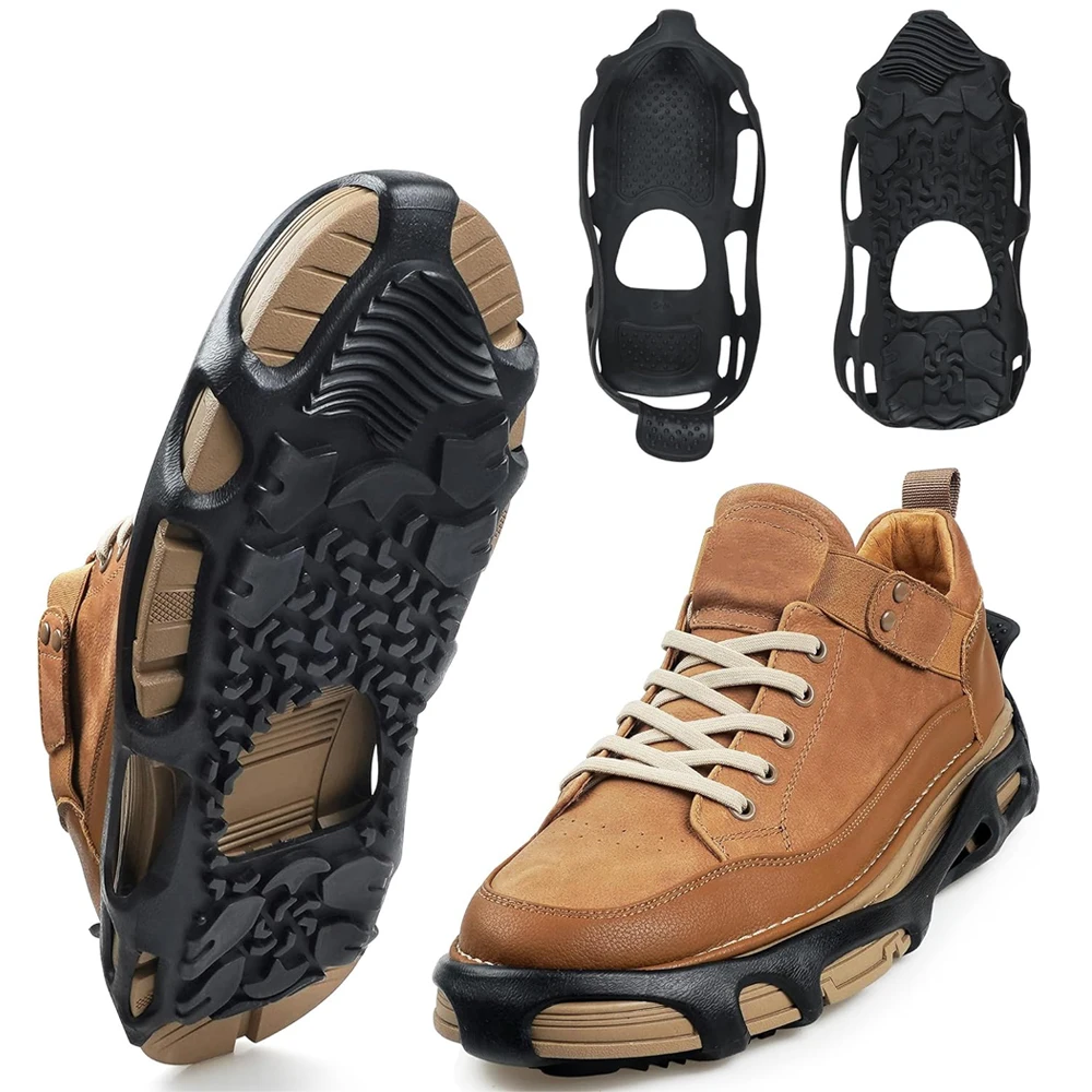 Spikeless Ice Cleats Winter Ice Grips Transitioning Outdoor&Indoor Overshoes Surface Anti Slip Spikeless Ice Crampons