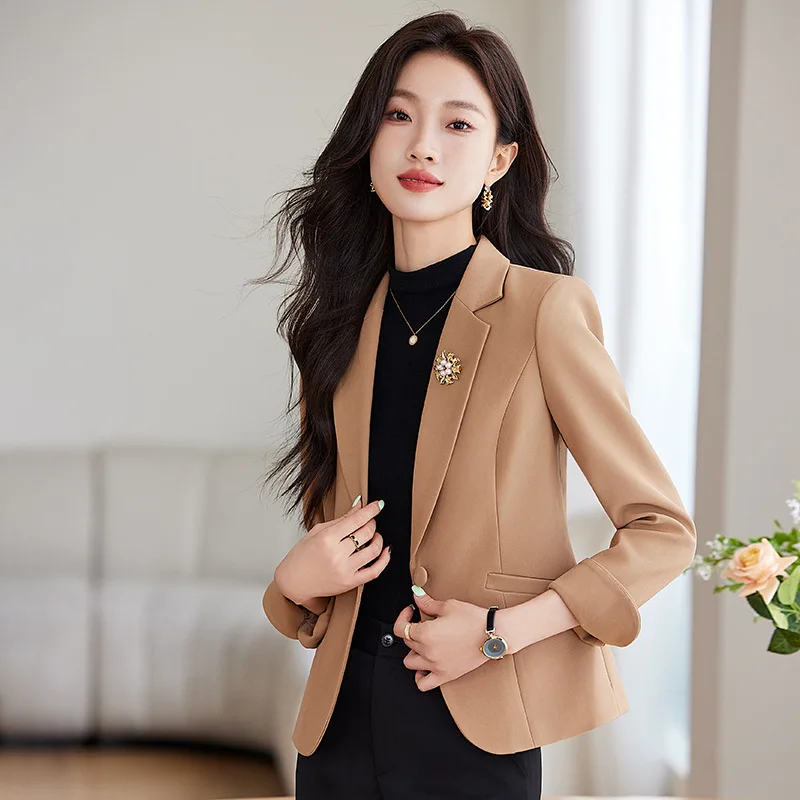 New Women's Long Sleeved Professional Suit Formal Female Coat Outwear Jackets