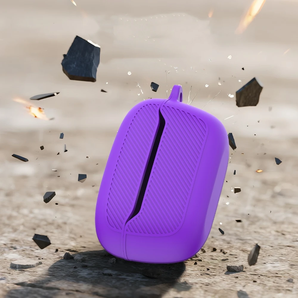 

For JBL Endurance Race 2 Headphones Silicone Protective Case Simple Dustproof Protective Sleeve with Carabiner Accessories