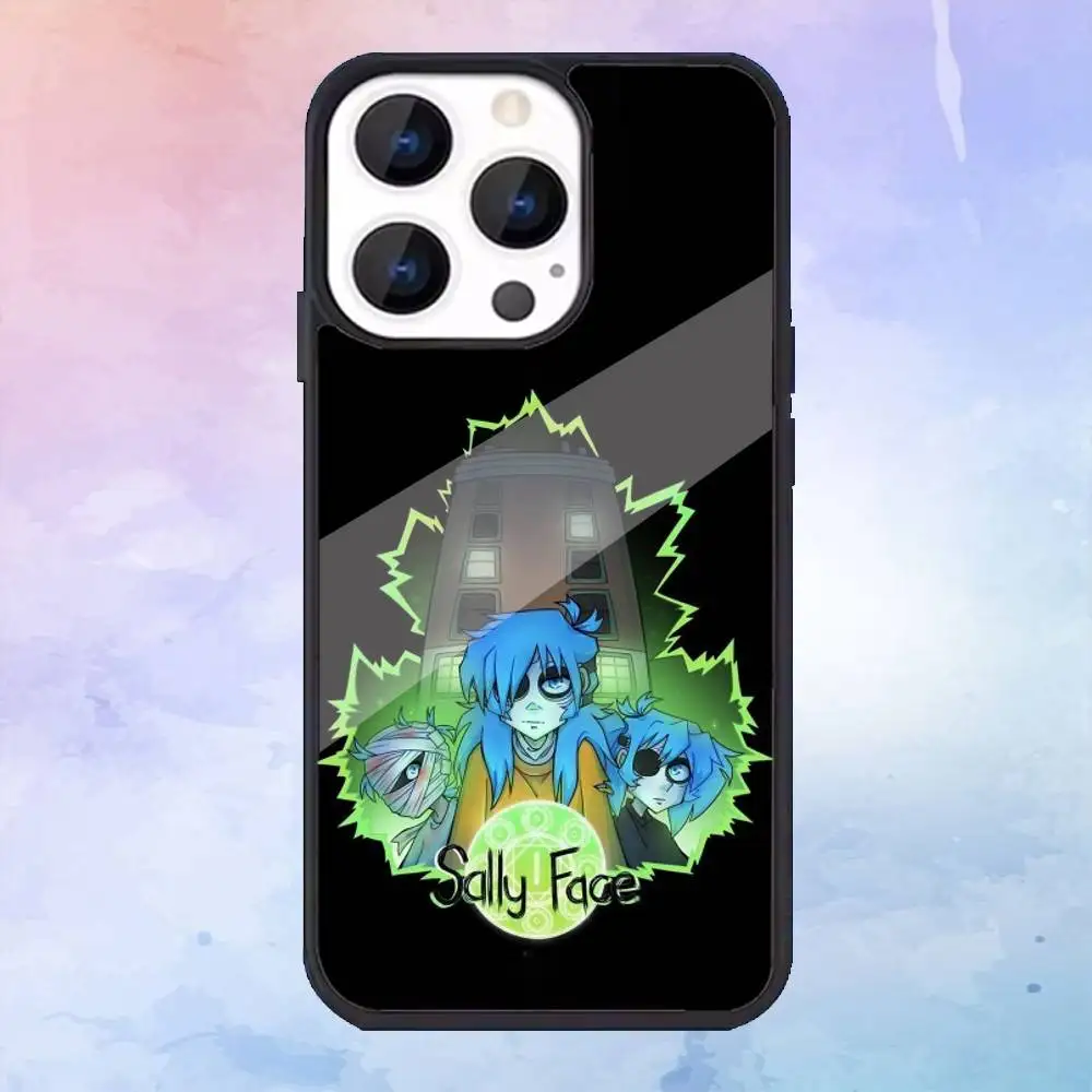 حافظة هاتف كارتون S-Sally Face SF لهاتف iPhone17,16,15,14,13,12,11 Plus، Pro Max Magnetic للشحن اللاسلكي Magsafe
