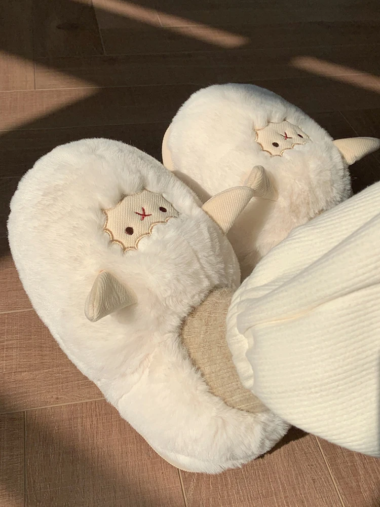 

Теплые меховые тапочки eep, хлопковые тапочки с полным покрытием на каблуке, уютные тапочки для спальни, милые женские зимние домашние тапочки