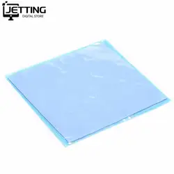 GPU CPU dissipador de refrigeração, Condutive Silicone Pad, Cut e Uncut Mat térmica, azul, 1Pc, 100x100x1mm