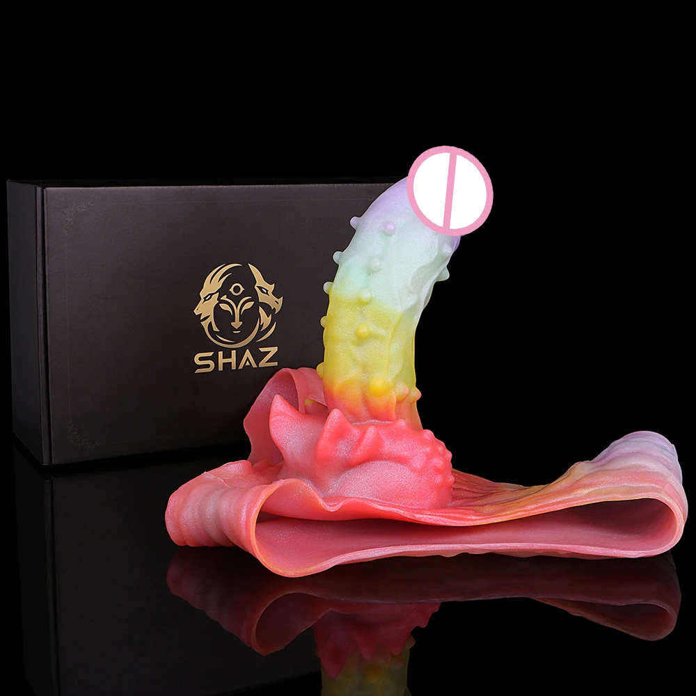 SHAZ Men's Silicone Dick Extender Pants Wearable Penis Sleeve Strapon Dildo Panties Girth Enhancer Adult Sex Products Sex Toys