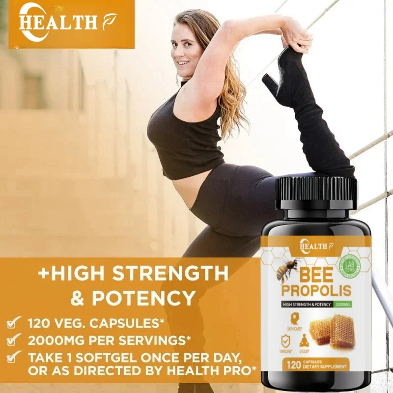 Propolis Capsules Boost Energy Immune Digestion Absorption Skin