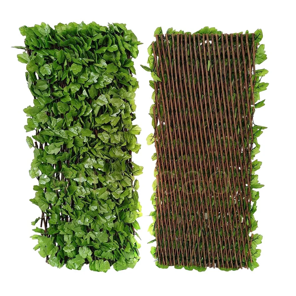 Simulated Fence Artificial Leaf Privacy Fence Faux Plants Ivy Leaves Expanding Hedge Garden Artificial Fence Home Garden Decor