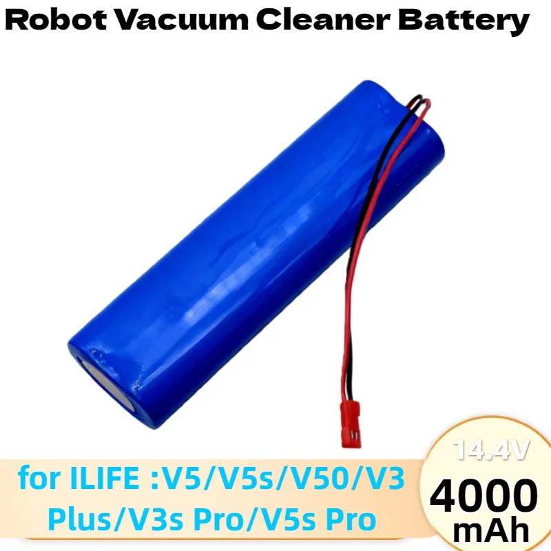 

2800-6800mAh High-Capacity 14.8V Battery – NEW Rechargeable Lithium ,for ILIFE V5/V5s/V50/V3 Plus/V3s Pro/V5s Pro Robot Vacuum
