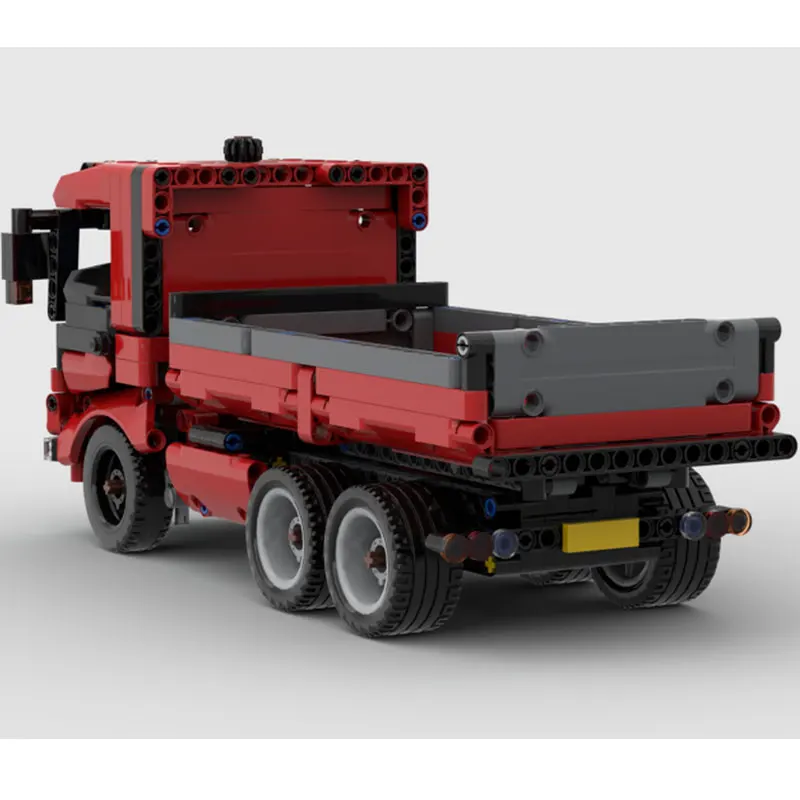 563PCS MOC- 215314   Camión volquete de bloques de construcción, tecnología de vehículos urbanos de tráfico, juguete ensamblado, coche de regalo para niños loadi
