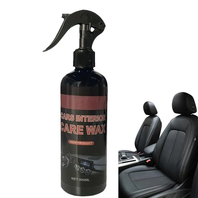 Car Interior Wax Polish 10.15oz Car Interior Maintenance Wax Dash Polish Spray Maintenance Repair Agent For Refurbishment