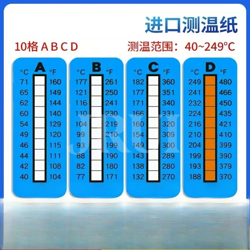 Thermax Temperature Measuring Paper Temperature Sensing Color Changing Sticker Sensing Test Paper Temperature Measuring Sticker