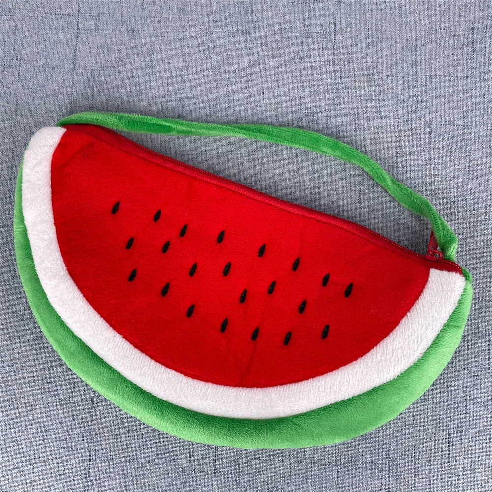 22M Size Red Watermelon Cute Plush Satchel , Messenger BAG , Coin Bag Pouch Wallet