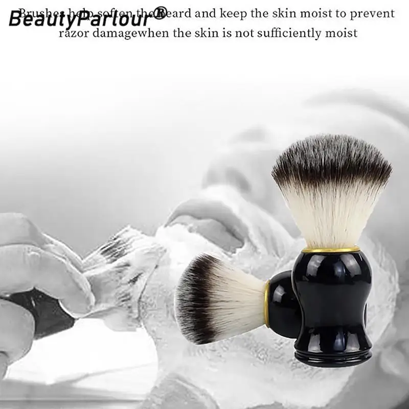 

Beard Shaving Brush Makeup Brushes 1pcs Wooden Handle Salon Barber Soap Foam Shave Men Facial Cleaning Tool