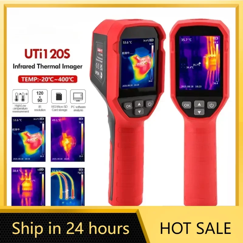 UNI-T UTi120S Infrared Thermal Imager Resolution 120 X 90 Handheld Temperature Thermal Camera PCB Circuit Industrial Testing