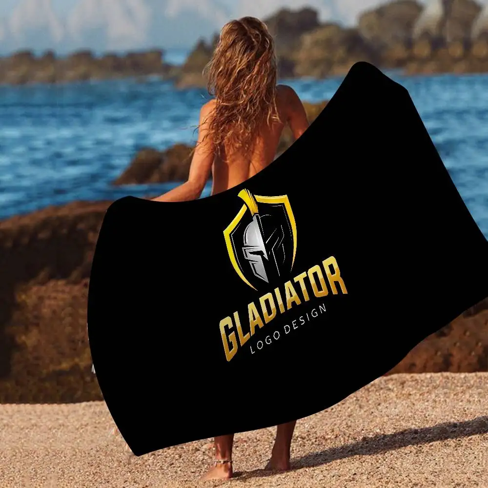 

Пляжные полотенца из микрофибры S-spartan Gladiator с логотипом, быстросохнущие, для пляжа, бассейна, путешествий, плавания, йоги