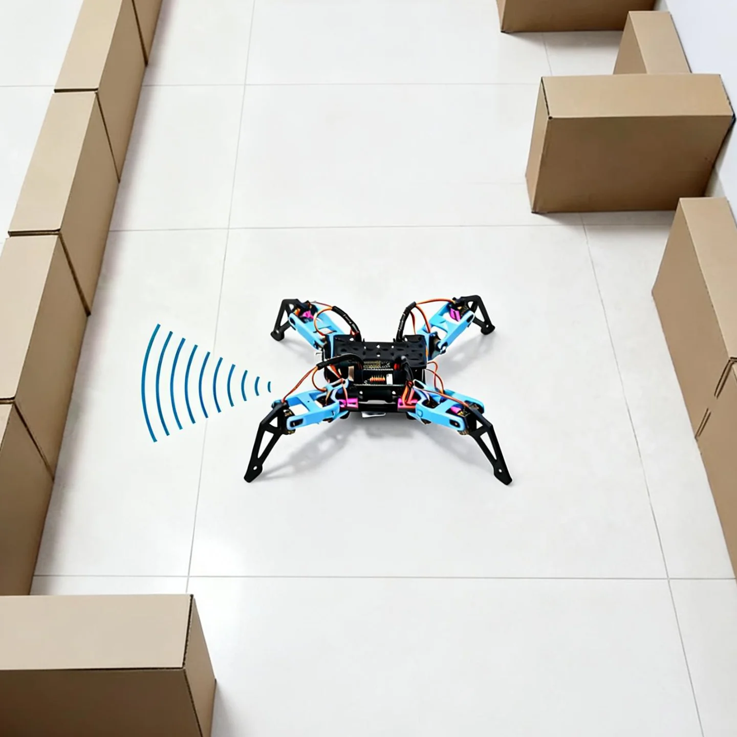 ESP32 Quadruped Robot Explorer, Intelligent Voice Bionic Spider with Arduino Programming