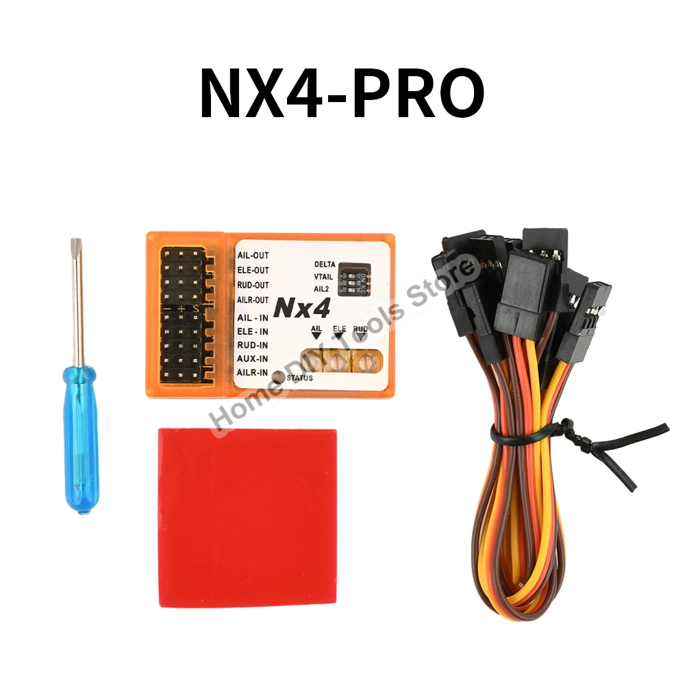 NX4 PRO EVO Flight Controller 3D Flight Gyroscope Balance For Fixed-wing Aircraft Support Rate/Hold/Gyro Off Mode