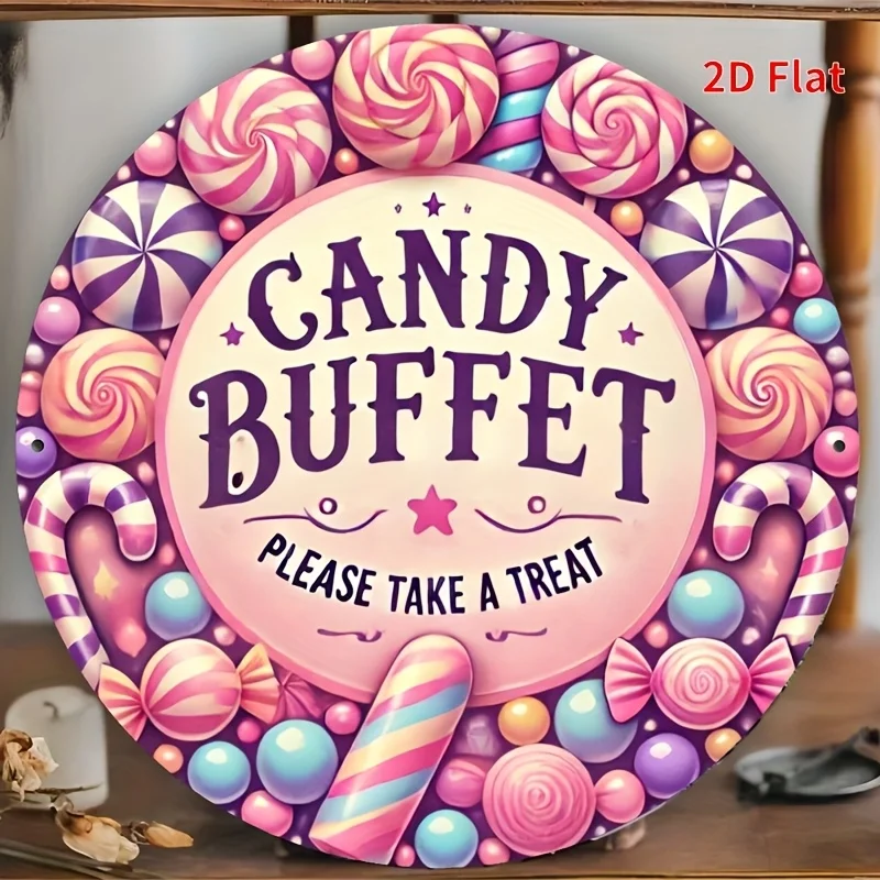 2D planar 1pc decorative sign - Candy buffet sign 