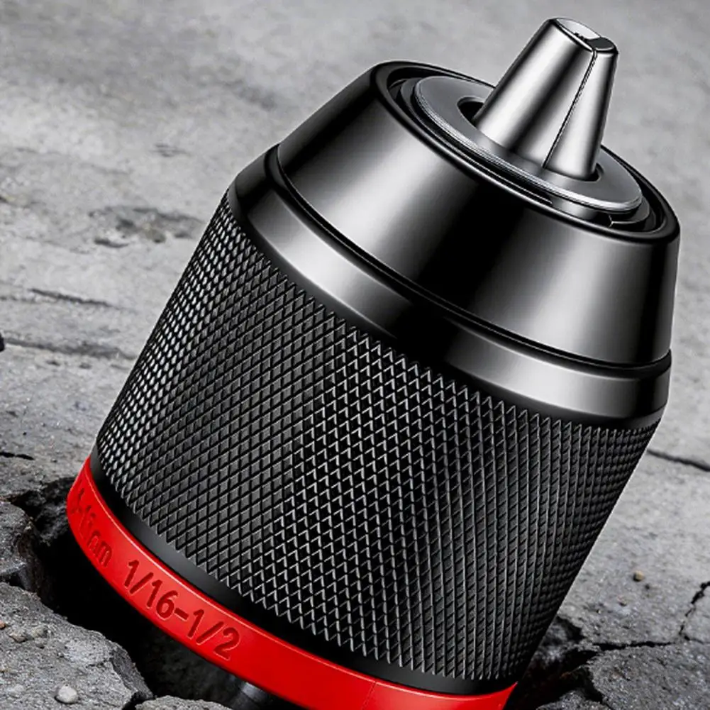 

Keyless Drill Chuck Quick Change Conversion Adapter 1/2 3/8 Unf Mount 1.5~13/0.8~10mm Self-Tighten Screwdriver Drill Bits Chucks