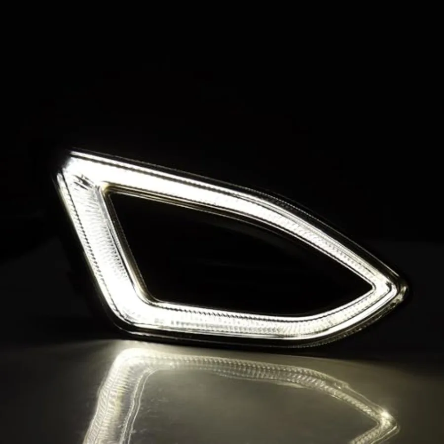 النهار تشغيل ضوء بارك مصباح DRL 900lm الضباب ضوء الجمعية متوافق لفورد حافة الضباب الخفيف 20152018 الركاب الجانب الأيمن S #2