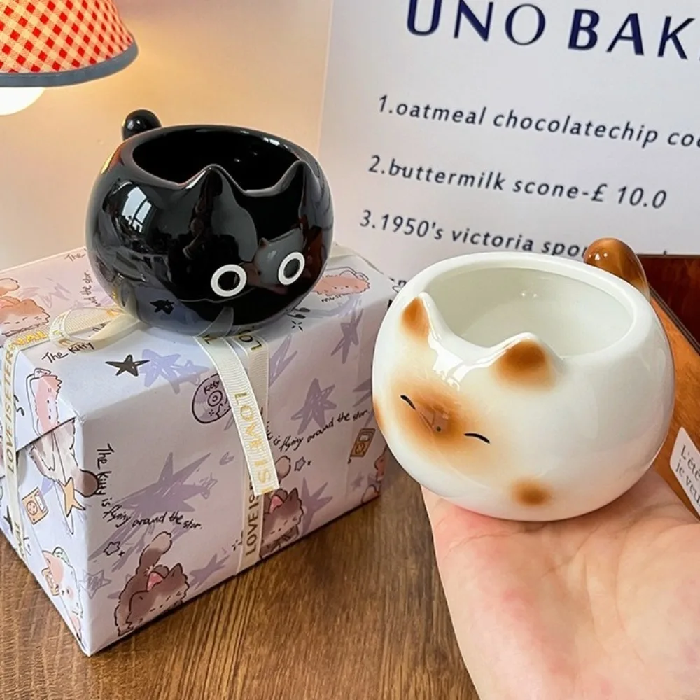 

Household Funny Cat Ceramic Cup Cartoon Exquisite Coffee Cups Elegant Water Cup Breakfast