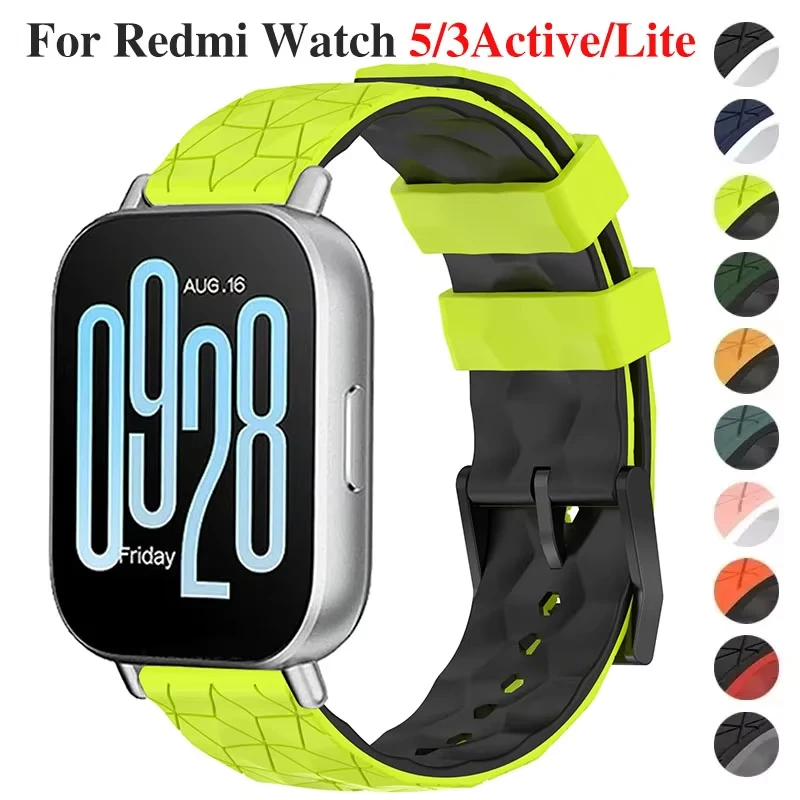 Силиконовый ремешок для Redmi Watch 5 Active 5 Lite 22 мм, ремешок для умных часов Xiaomi Redmi Watch 3 Active 3 Lite, браслет-браслет