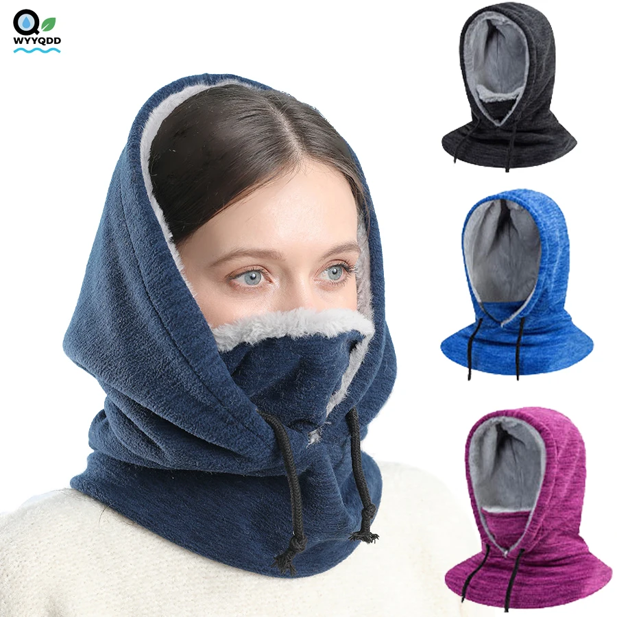

Флисовая лыжная маска для мужчин и женщин, зимние маски для лица, ветрозащитный шарф с капюшоном, шапка для холодной погоды для мотоцикла, велосипеда, велоспорта, утеплитель для шеи