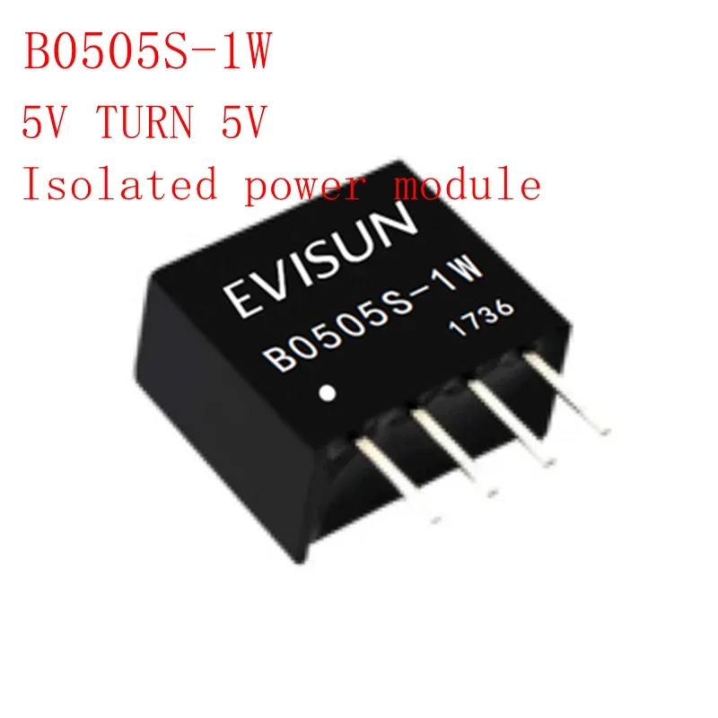 5 peças-100 peças B0505S-1W b0505s DC-DC módulo de potência 5v volta 5v sip-4 isolar o módulo de potência de estabilização