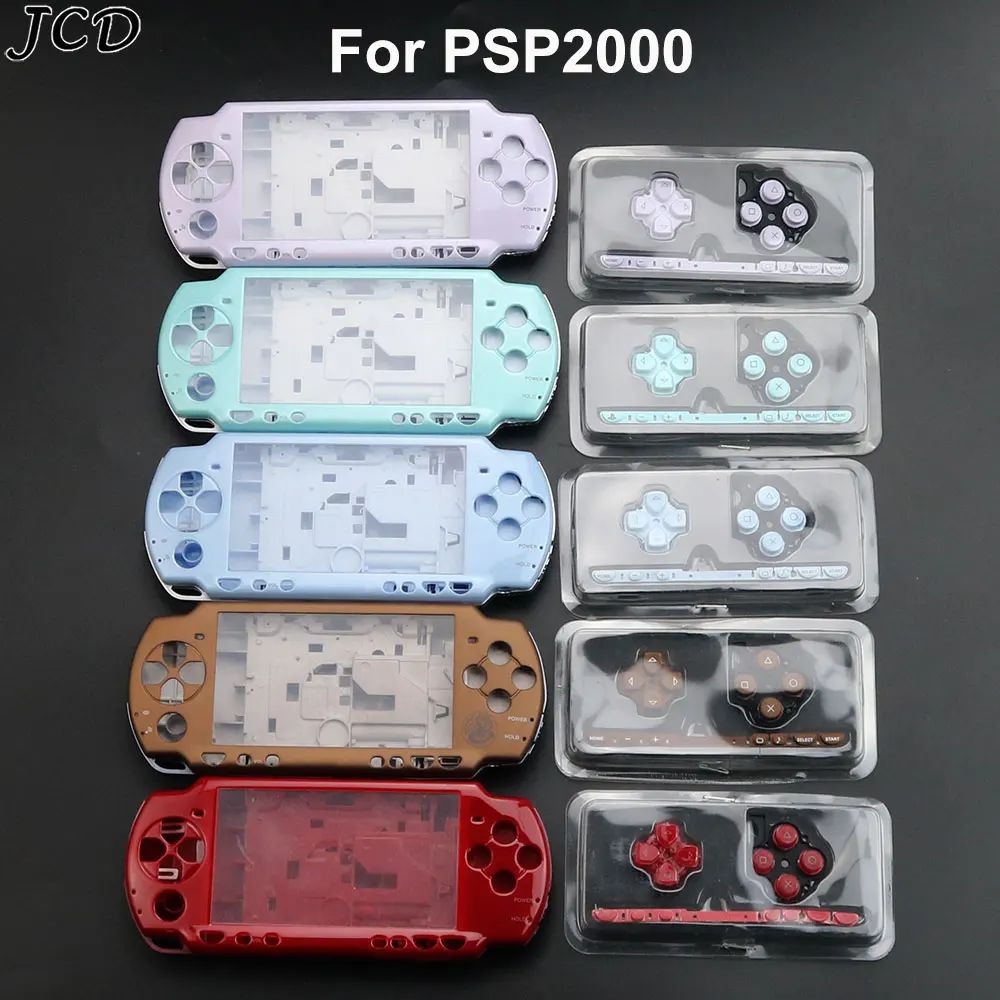 

JCD For PSP2000 Game Console Full Set Housing Shell Replacement For PSP 2000 Protective Case With Button Kit Screws Repair Parts