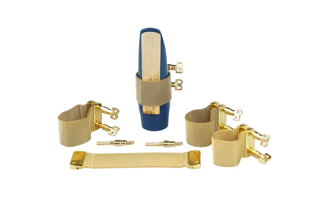 1pcs alto Saxophone head, mid-tone bakery spring clip, make your tone more elastic, gold-plated surface