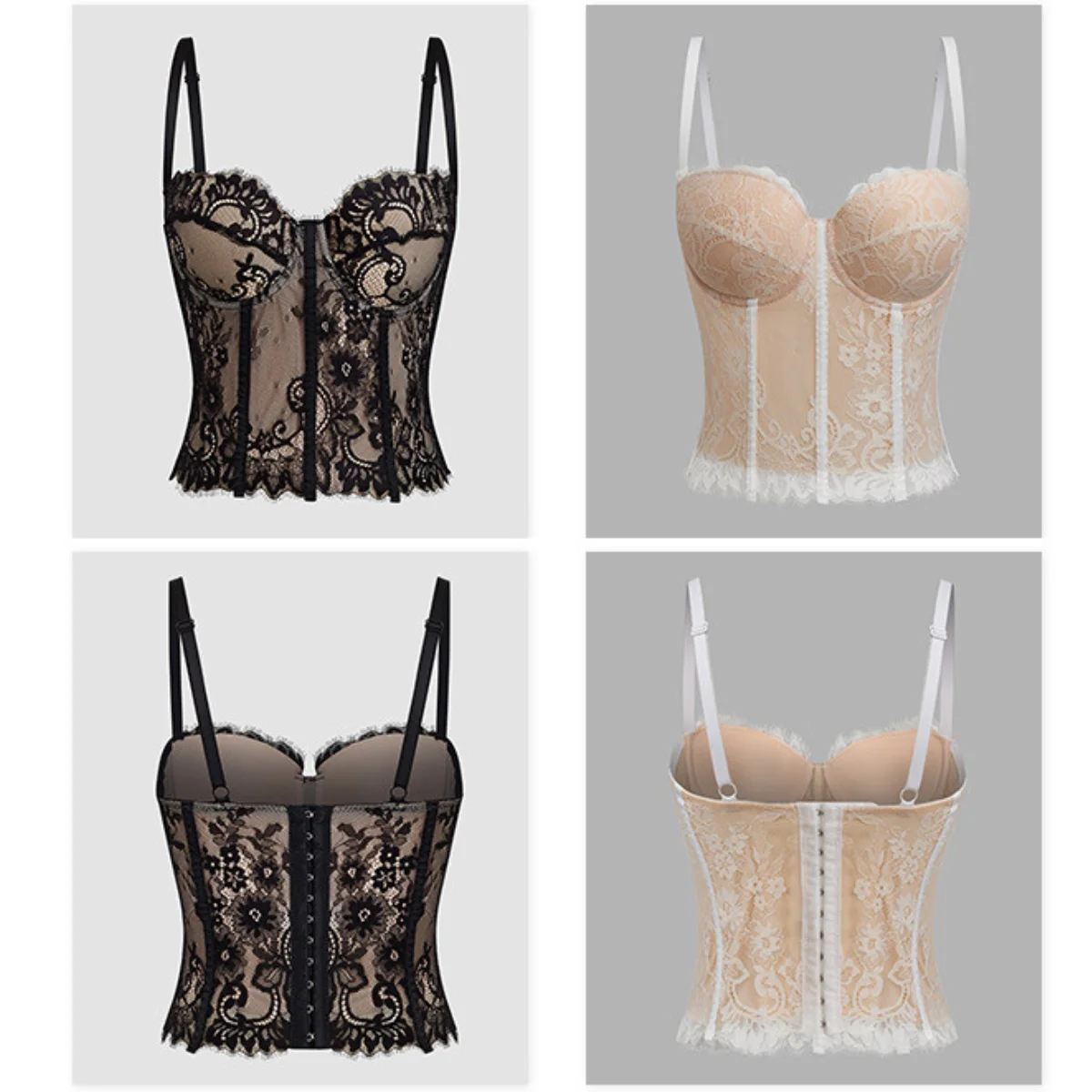 

Кружевной сетчатый укороченный топ без рукавов, бюстгальтер пуш-ап, бюстье, топы, лето 2022, женский сексуальный корсет, майка, облегающий топ, женская одежда