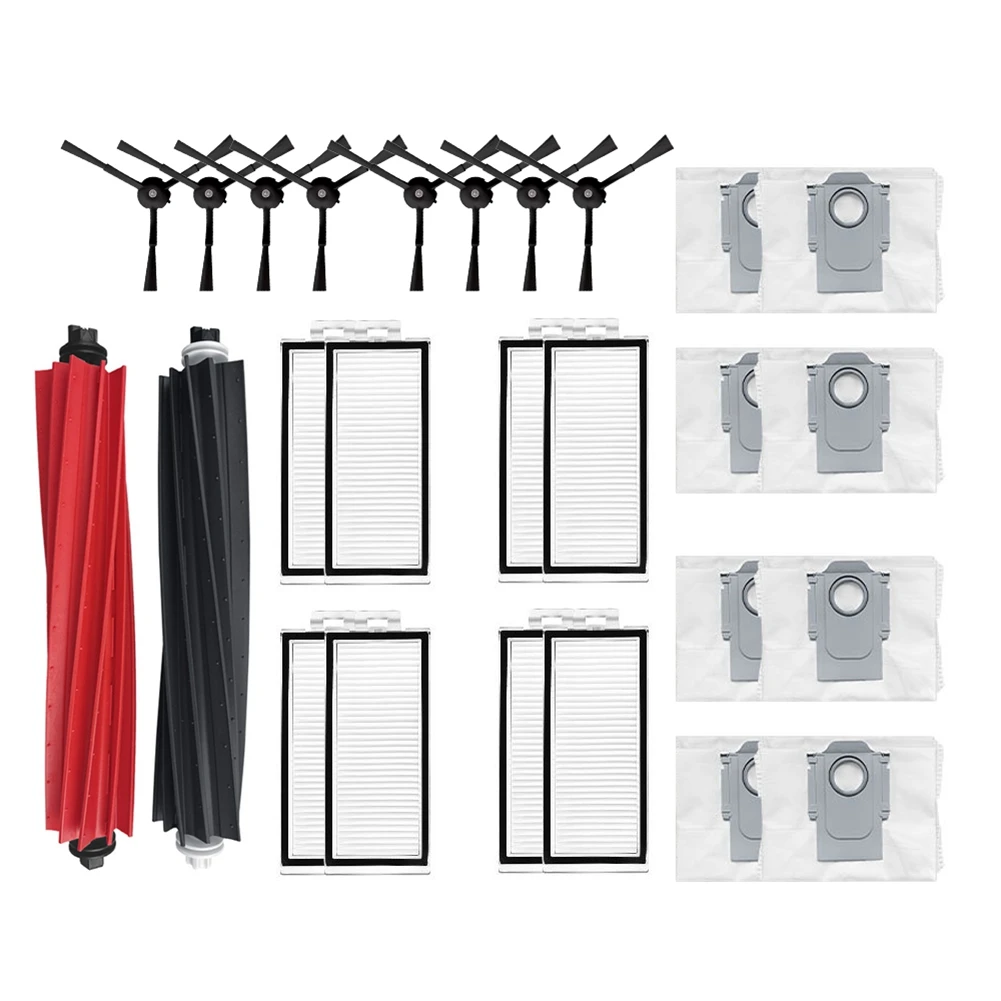 

A22F-For Roborock Q5 Max+ / Q5 Duoroller+ Main Side Brush Hepa Filter Dust Bag Accessories Replacement Spare Parts