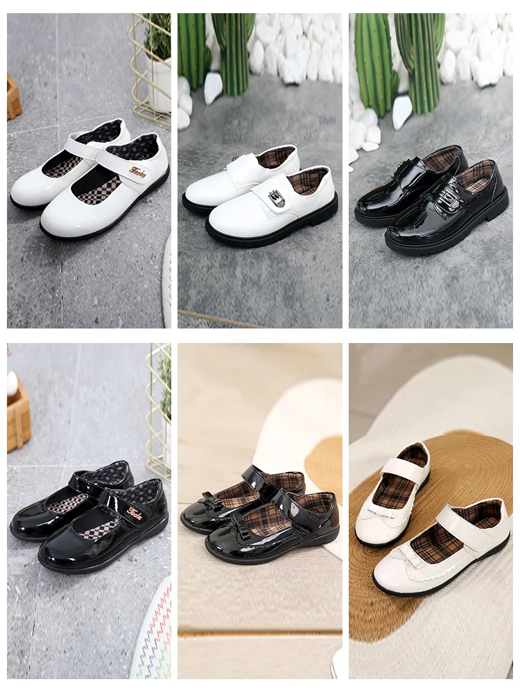 

Children's Leather oes Casual Briti Sle School Performance Small Leather oes Host oes Boys Girls School orm