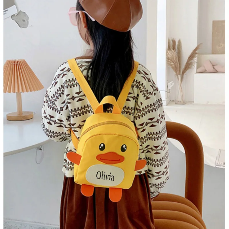 Personalized Mini Cartoon Children's Backpack, Cute Little Penguin Backpack, Fashionable  Kindergarten Baby Snack Backpack