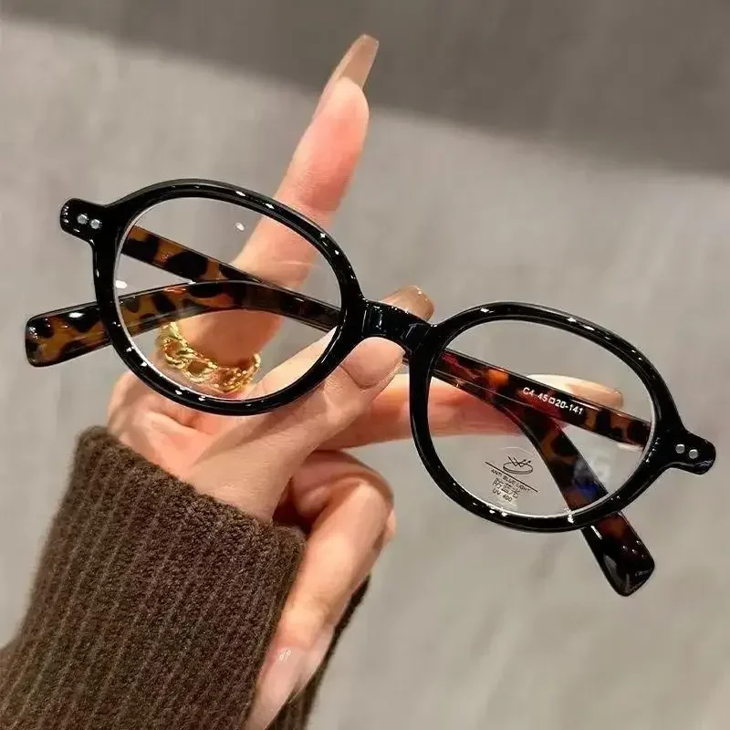 Trendy Kleine Ovale Lesebrille Männer Frauen Ultraleicht Weit Sicht Brillen Unisex Mode Presbyopie Rezepte – Detail 1