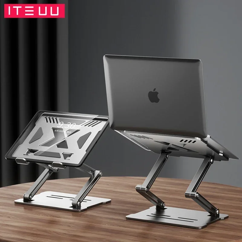 3-layer Desktop Notebook Laptop Stand Support Foldable Riser Aluminum Tablet Base for Macbook iPad Pro Holder Adjustable Bracket