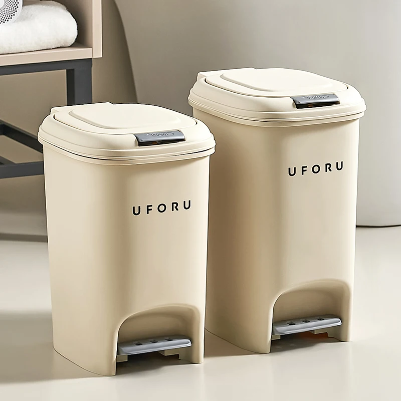 Trash can household kitchen living room toilet toilet with lid large capacity pedal light luxury paper basket lovely creativity