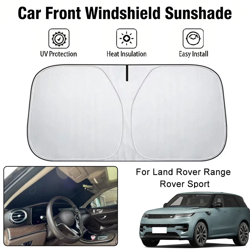 

Foldable Car Windshield Sun Shade UV Block Heat Insulation For Land Rover Range Rover Sport Interior Protection Accessories