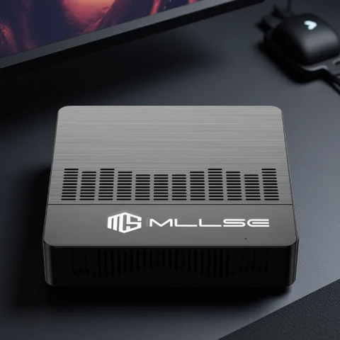 MLLSE Mini PC M2 Air Intel Gemini Lake N4000 Intel J3710 Windows 11 6GB RAM 128GB ROM Dual-Band WiFi Bluetooth USB Mini Computer
