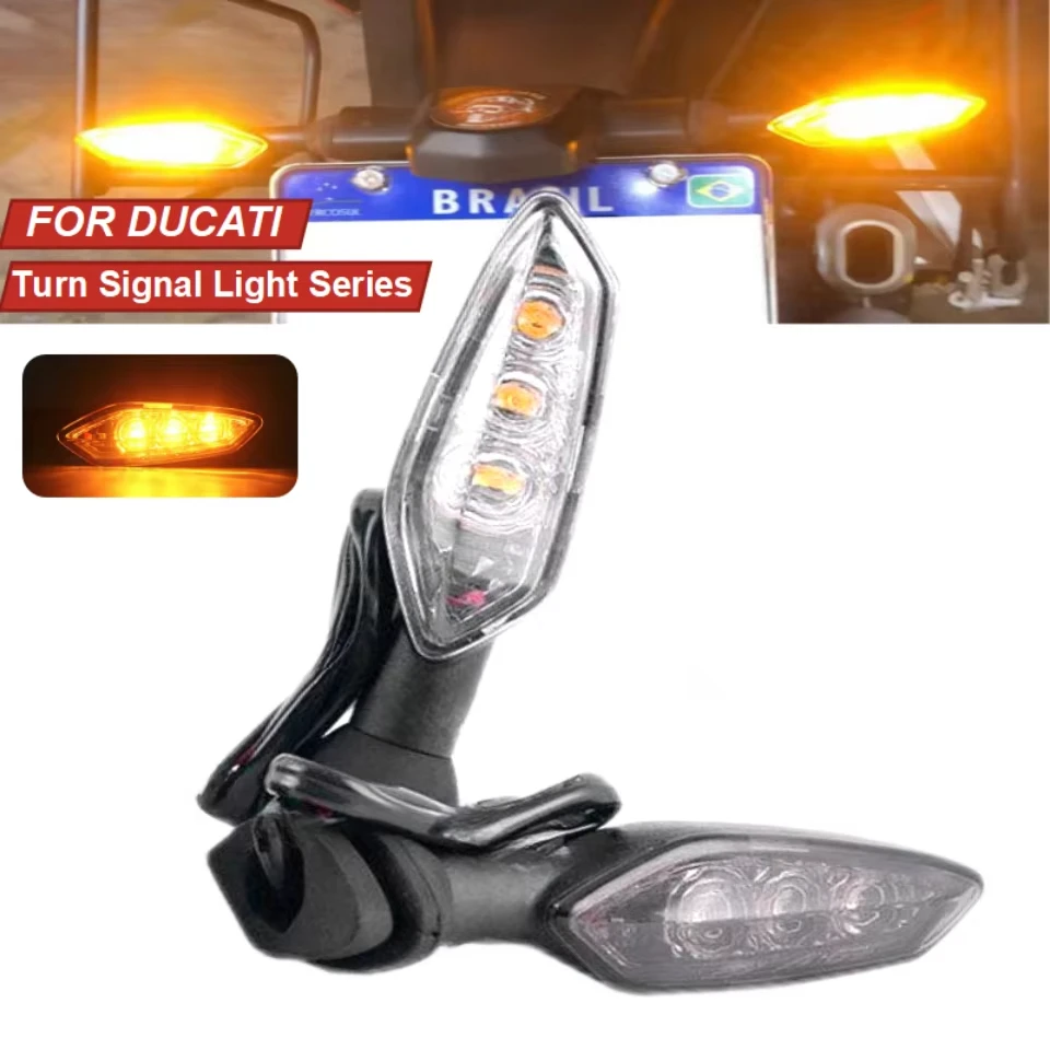 

LED Front and Rear Turn Signals For DUCATI V4/Monster Motorcycle Steering Lamp Heelpiece/Hypermotard/Sp/1199 Vehicle Turn Signal