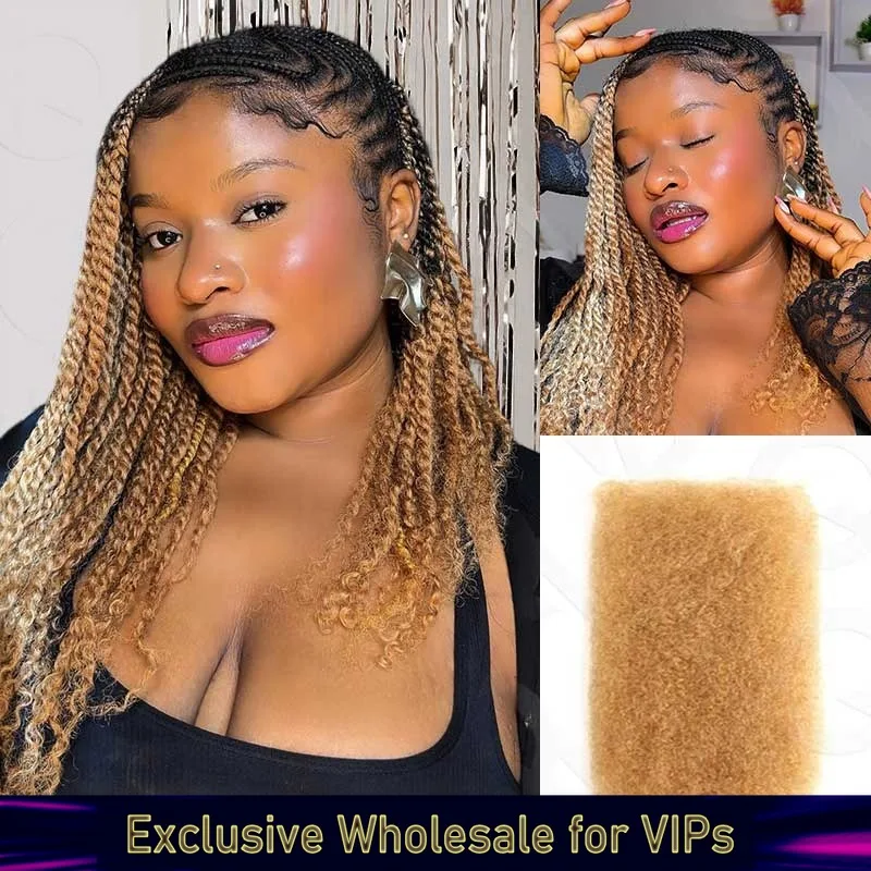 

Кудрявые человеческие волосы 22 дюйма, афро-кудрявые вьющиеся объемные человеческие волосы для плетения, 1 пучок, 50 г/шт., косички натурального цвета, волосы без утка