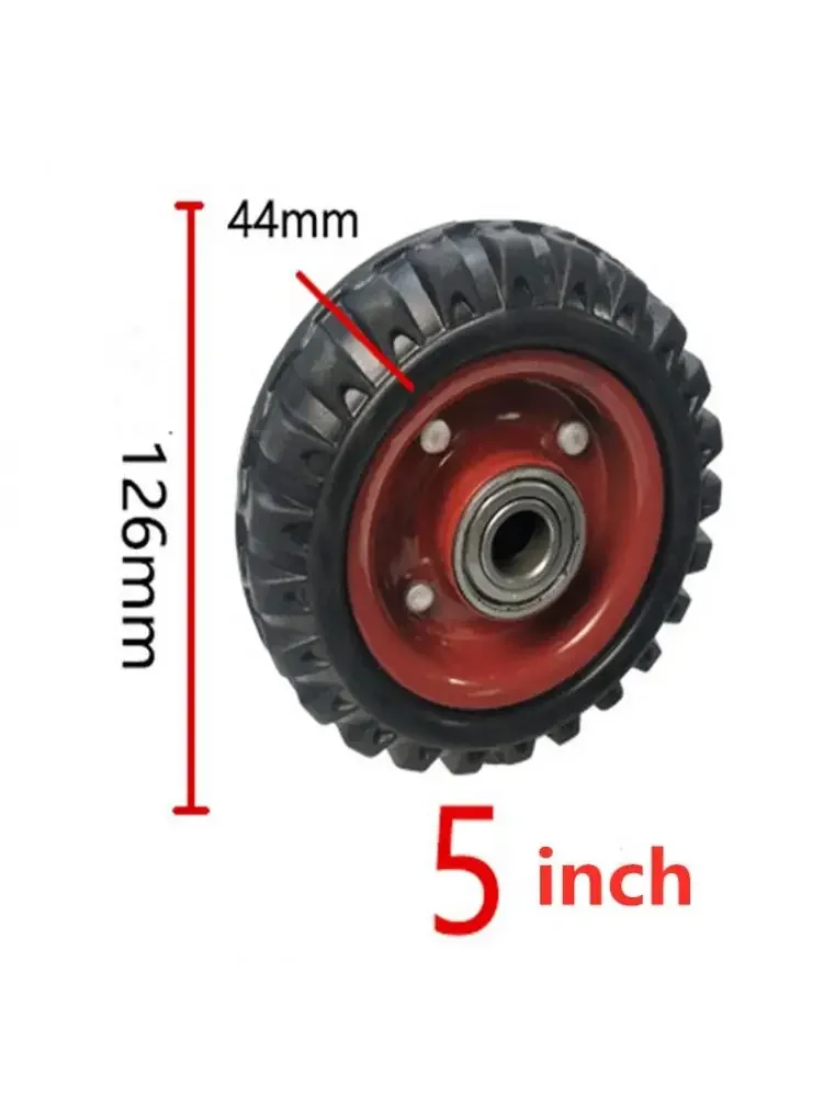 

1 Pc 5 Inch Universal Wheel High Elastic Silent Wind Fire 468 Heavy Plate Hand Rubber