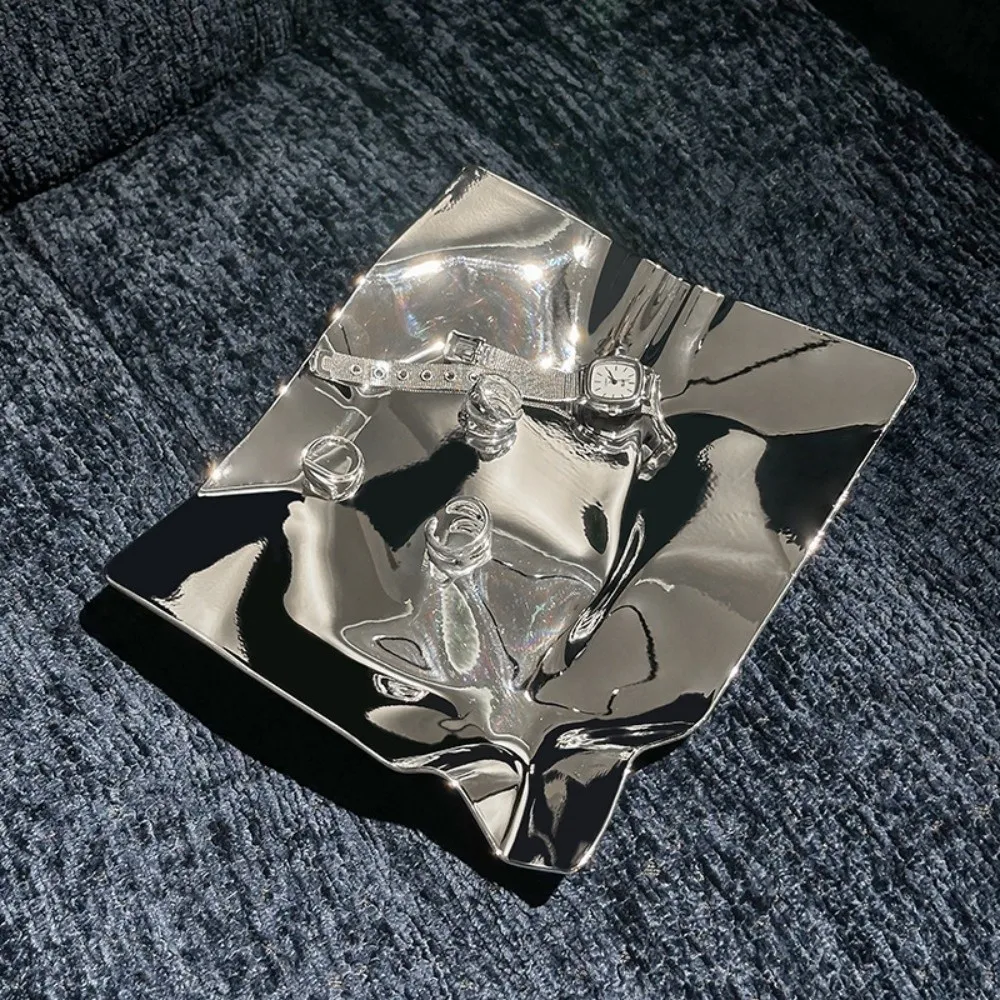 

Скандинавский поднос для хранения украшений неправильной формы, высококачественная тарелка для фруктов из АБС-пластика, компактный креативный дизайн, подставка для демонстрации ожерелий