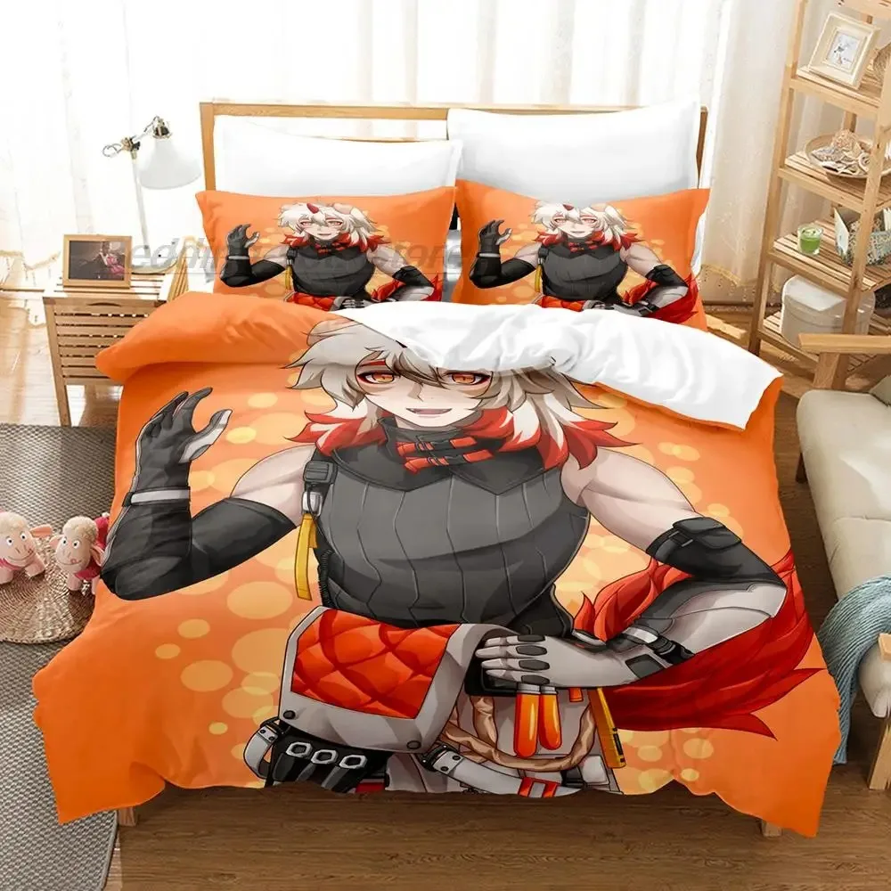 

Arknights Bedding Set Single Twin Full Queen King Size Bed Set Aldult Kid Bedroom Duvetcover Sets 3D Print Game Anime 2022