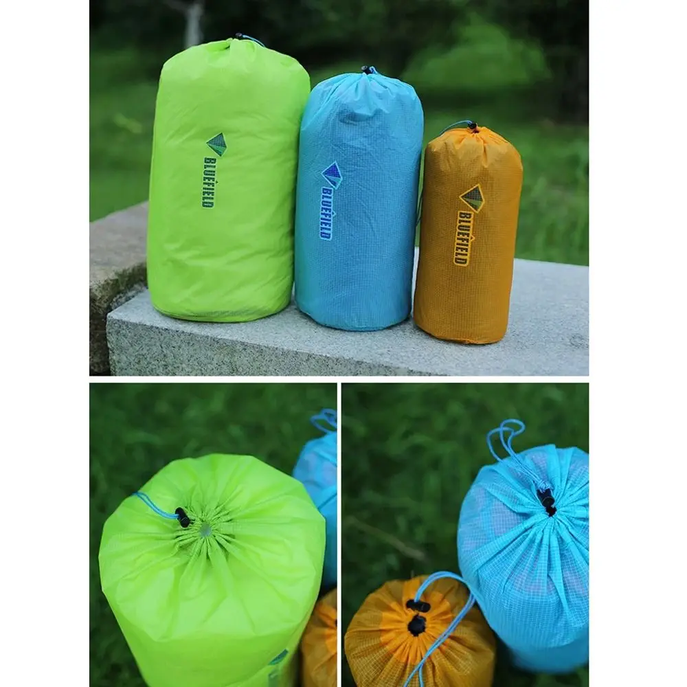 Cord Bag Outdoor Dry Bag Storage Pack Convenient Waterproof Storage Pouches Nylon Tent Peg Travel Drawstring Bag Fishing Rafting