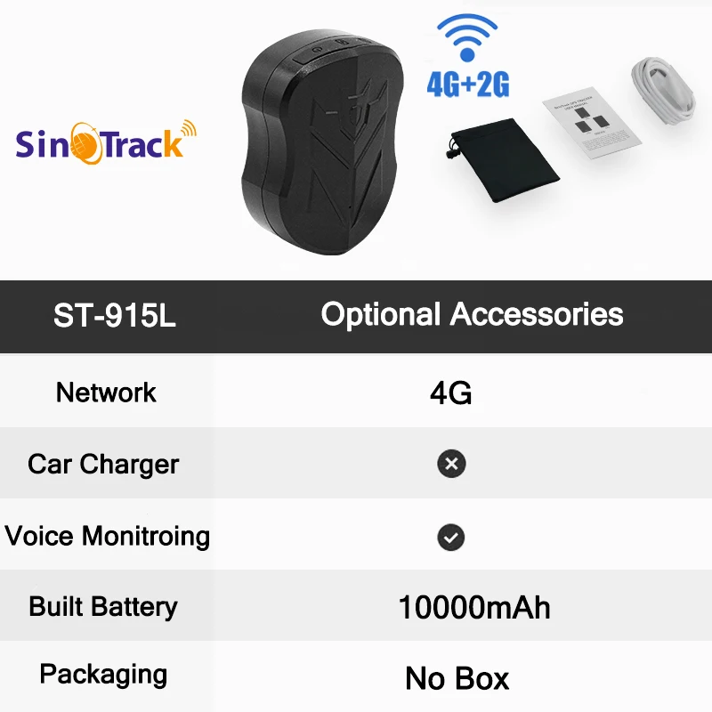 SinoTrack GPS Tracker für Fahrzeuge, ST-902L 4G Echtzeit Fahrzeug OBD