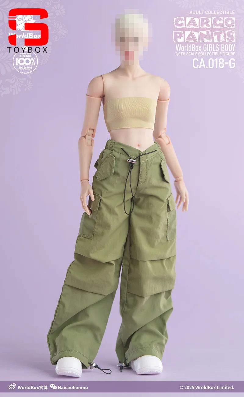 Worldbox CA018 GS005 1/6 pantalon de travail multi-poches chaussures solides à semelles épaisses modèle adapté 12 ''femme soldat figurine corps poupées