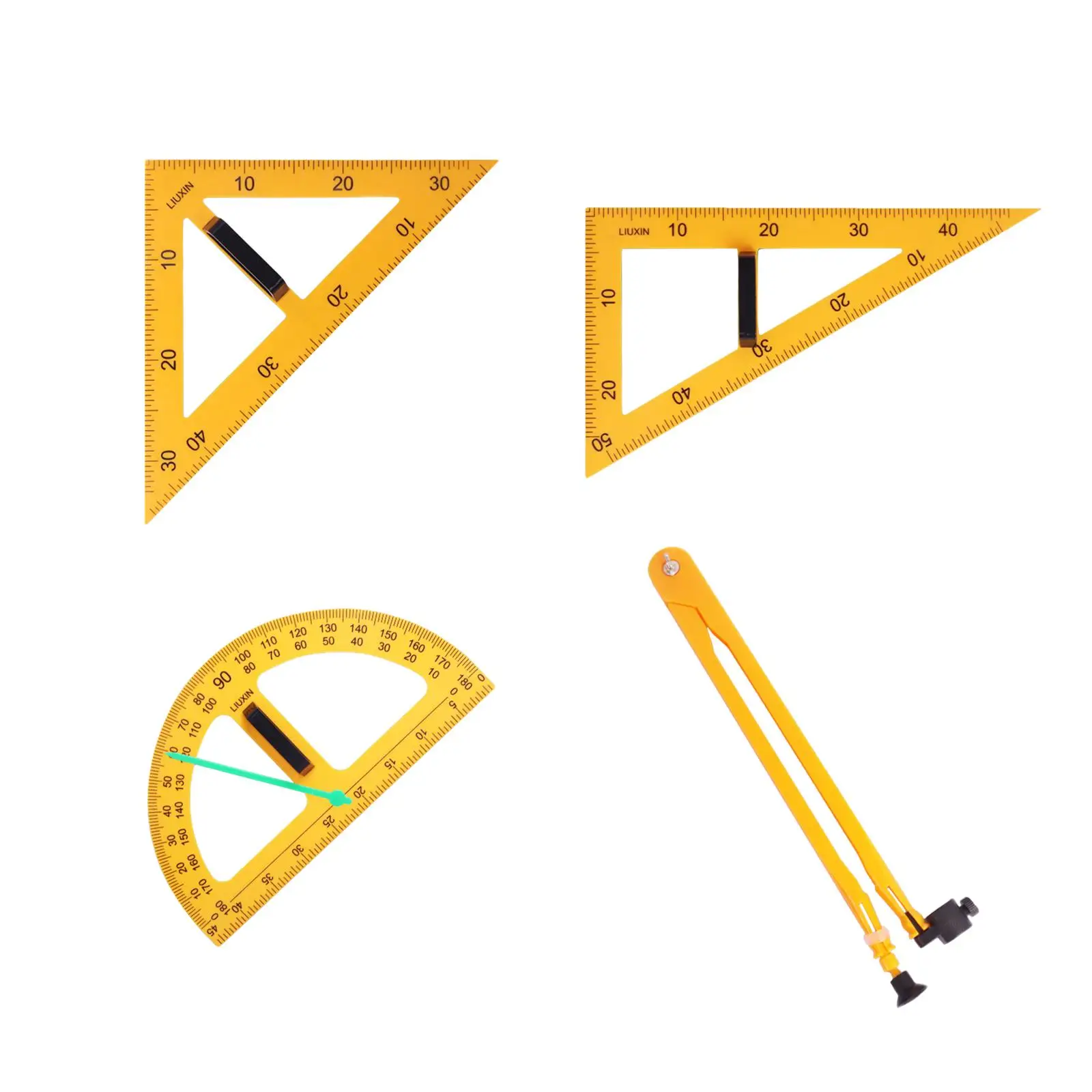 Multifunction Teaching Ruler Math Geometry Ruler for Drafting Blackboard