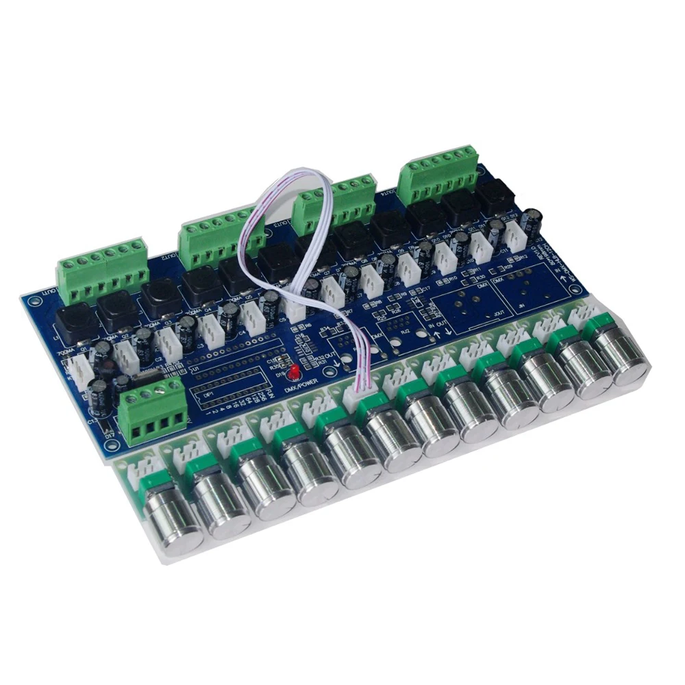 

12 Constant Current Dimmers, 4 Sets of RGB Dimming Plates with Manual Dimming Knobs,