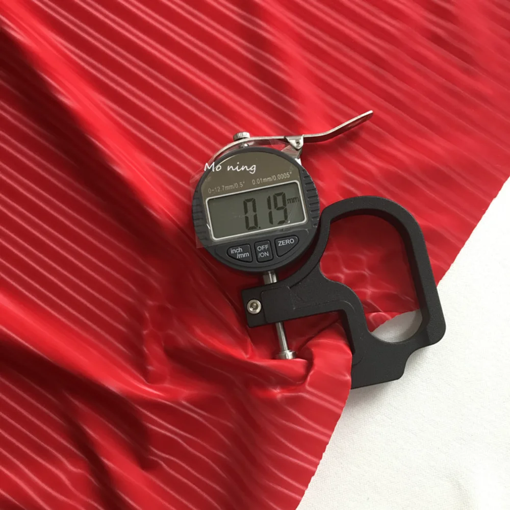 

Composite PU Film Soft Light Elastic Fabric Down Jacket Creative Design Fabrics Cloth Diy Sewing Material