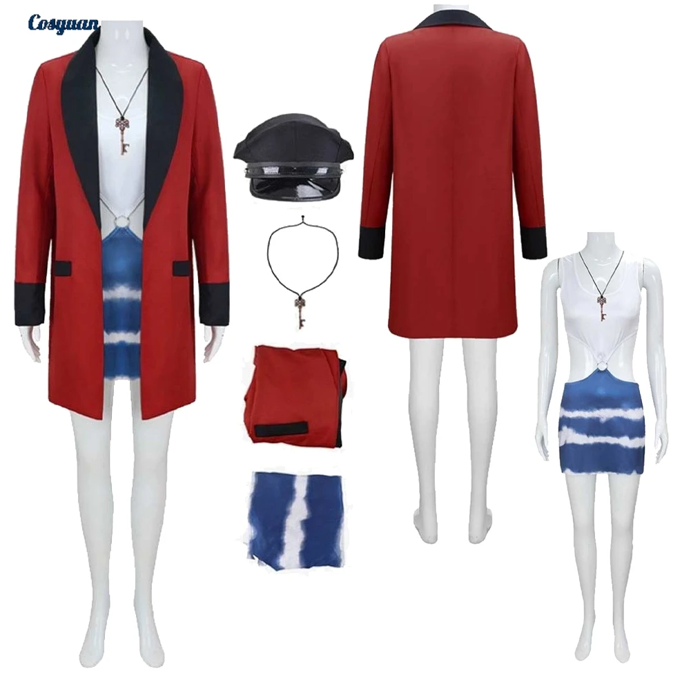 

1990 Movie Pretty Woman Cosplay Vivian Coat Jumpsuit Cloth Women Party Disguise Roleplay Halloween Costume Carnival Outfits Suit
